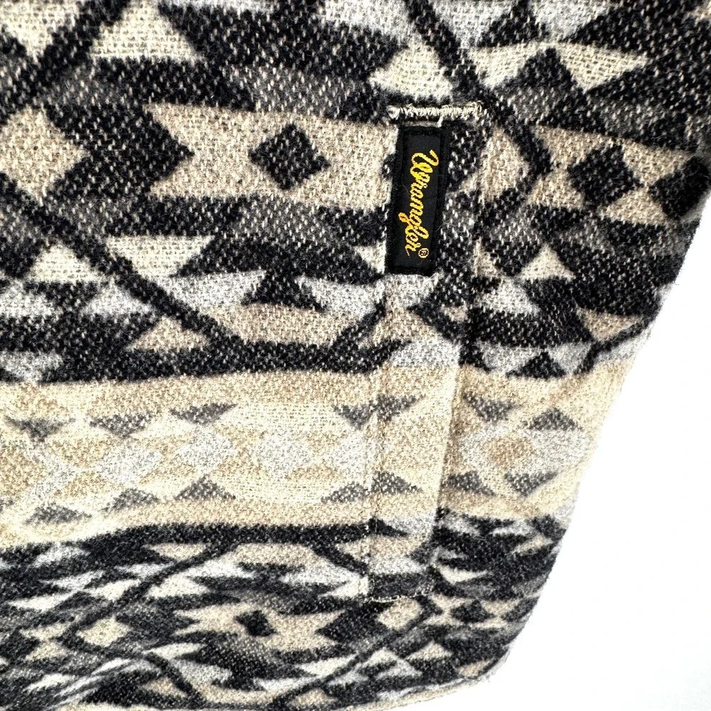 New Wrangler Men's Southwestern Sherpa Lined Zip Vest XXL Brown Cowboy Landman - Picture 4 of 12